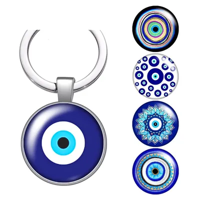 Blue Evil Eye Keyring