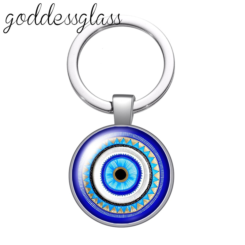 Blue Evil Eye Keyring