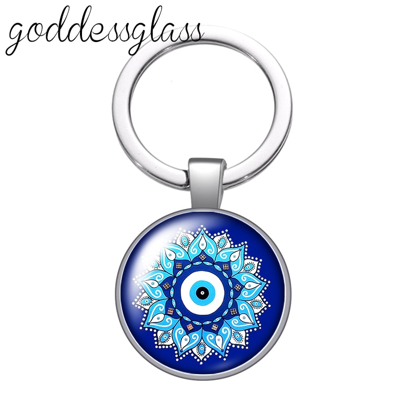 Blue Evil Eye Keyring