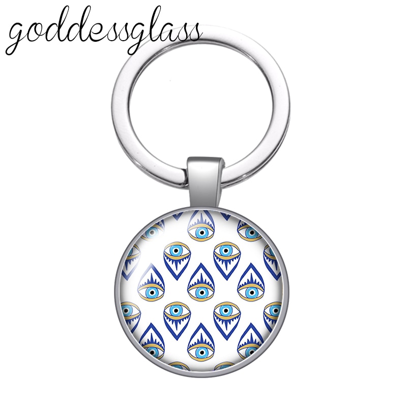 Blue Evil Eye Keyring