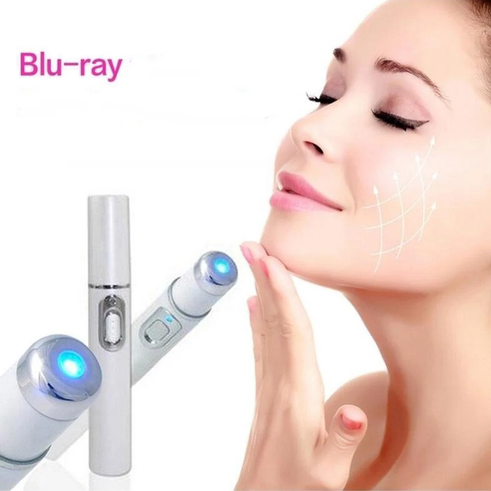 Blue Light Therapy Acne Laser Pen LED Face Light Therapy For Scar Wrinkle Removal Treatment Device Skin Care Beauty Blue Light Therapy Acne Laser Pen LED Face Light Therapy For Scar Wrinkle Removal Treatment Device Skin Care Beauty