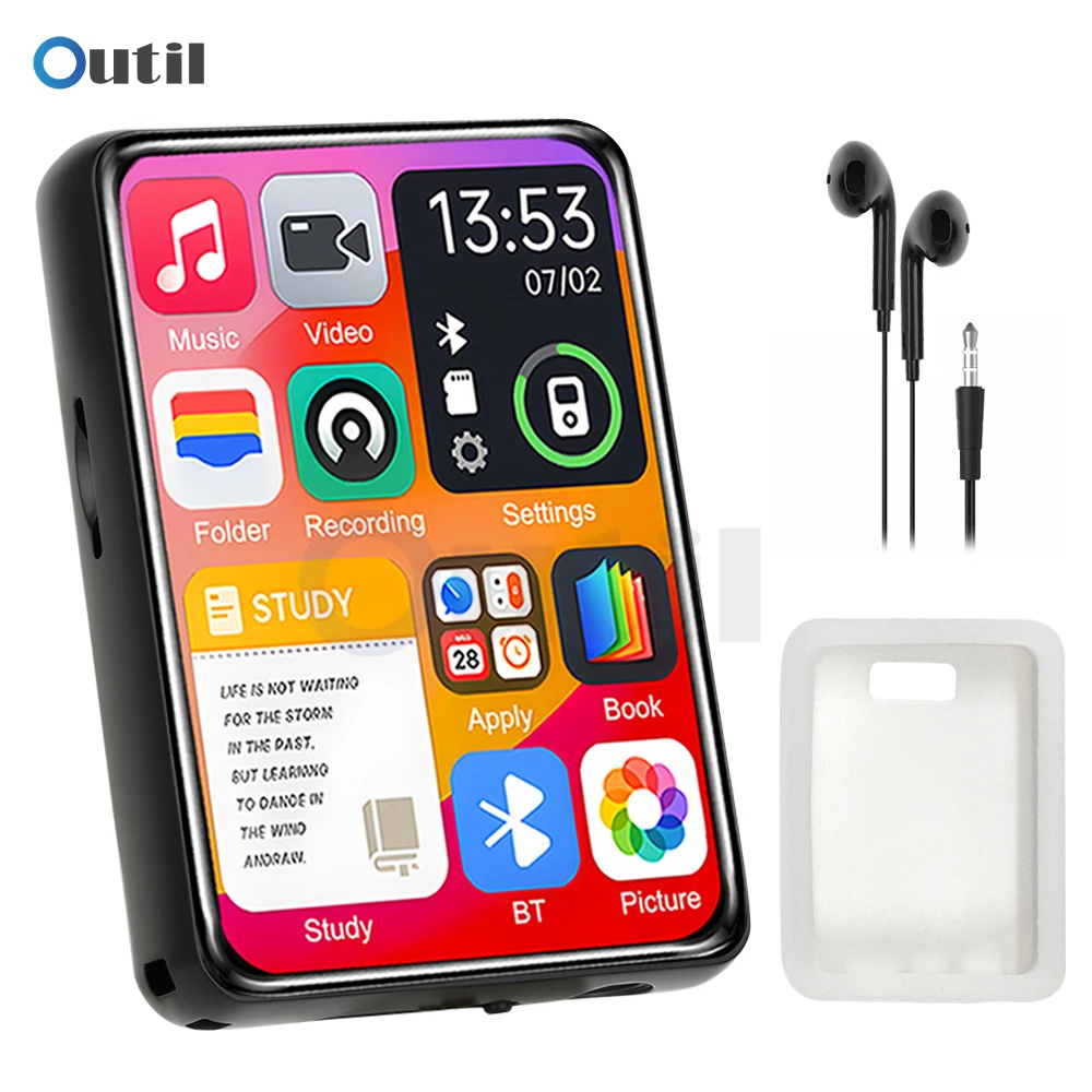Bluetooth 5.4 Touch Screen MP3 Player HiFi Lossless Music Play Built-in Speaker 32GB Support Recording E-Book Bluetooth 5.4 Touch Screen MP3 Player HiFi Lossless Music Play Built-in Speaker 32GB Support Recording E-Book