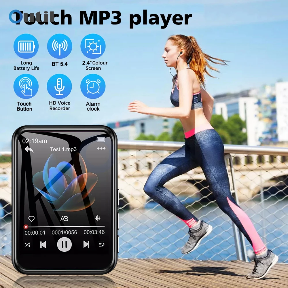 Bluetooth 5.4 Touch Screen MP3 Player HiFi Lossless Music Play Built-in Speaker 32GB Support Recording E-Book Bluetooth 5.4 Touch Screen MP3 Player HiFi Lossless Music Play Built-in Speaker 32GB Support Recording E-Book