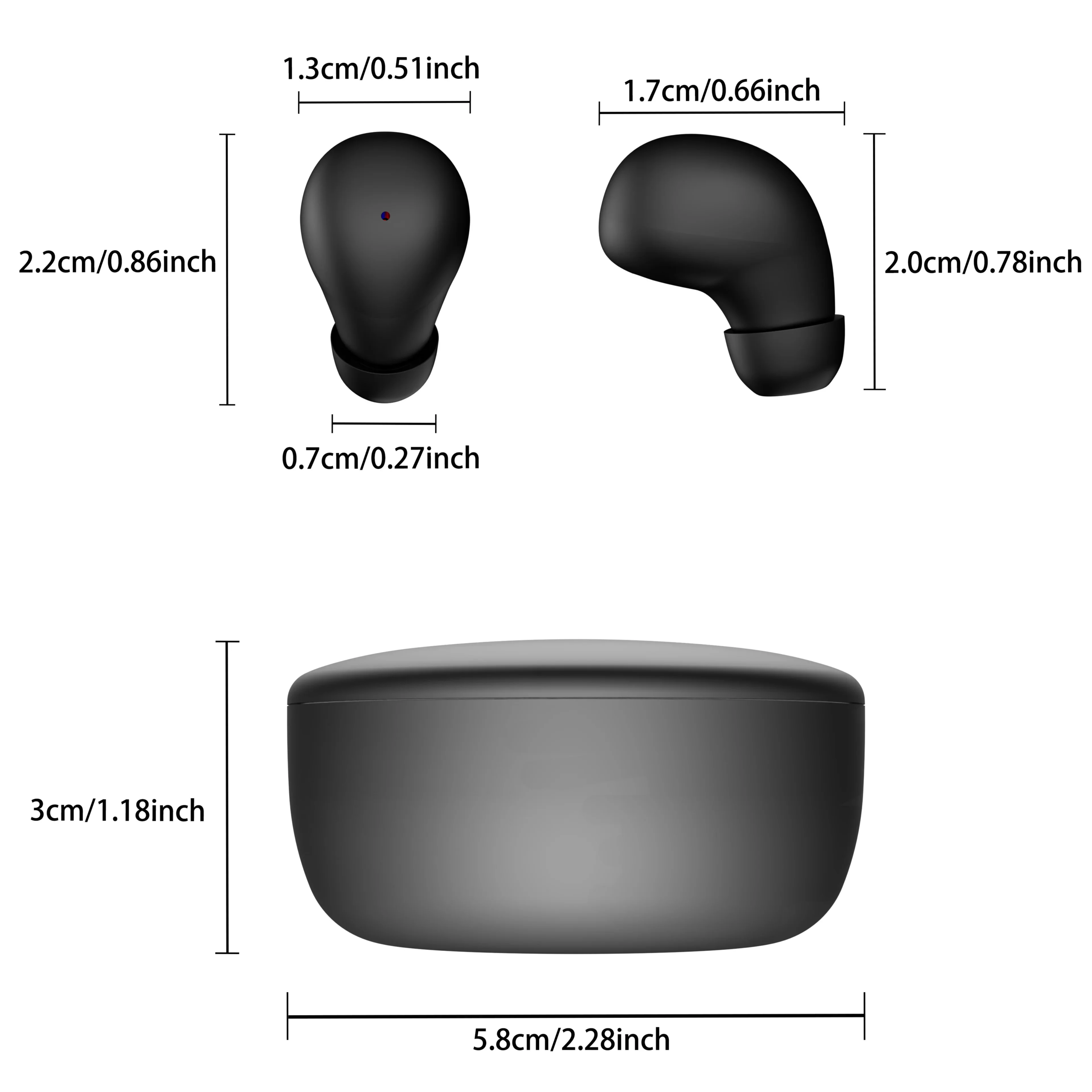 Bluetooth 5.4 Wireless Earphones Small Earbuds Sleeping Sport Invisible Headphones Bass Sound Quality Headset Sliding Bluetooth 5.4 Wireless Earphones Small Earbuds Sleeping Sport Invisible Headphones Bass Sound Quality Headset Sliding