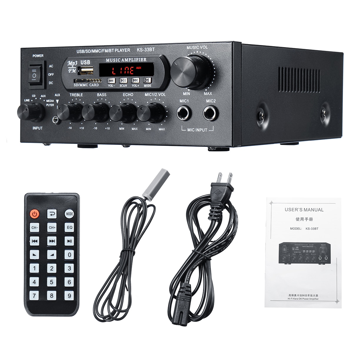 Bluetooth Amplifier Music Player
