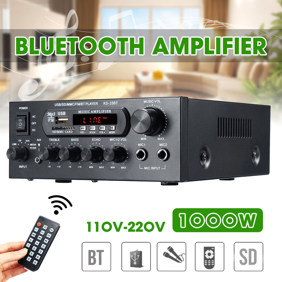 Bluetooth Amplifier Music Player Bluetooth Amplifier Music Player