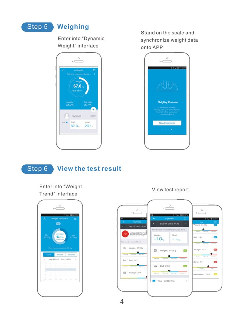Bluetooth Digital Body Weighing Scale Bluetooth Digital Body Weighing Scale