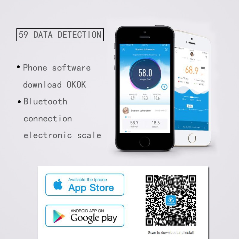 Bluetooth Digital Body Weighing Scale Bluetooth Digital Body Weighing Scale