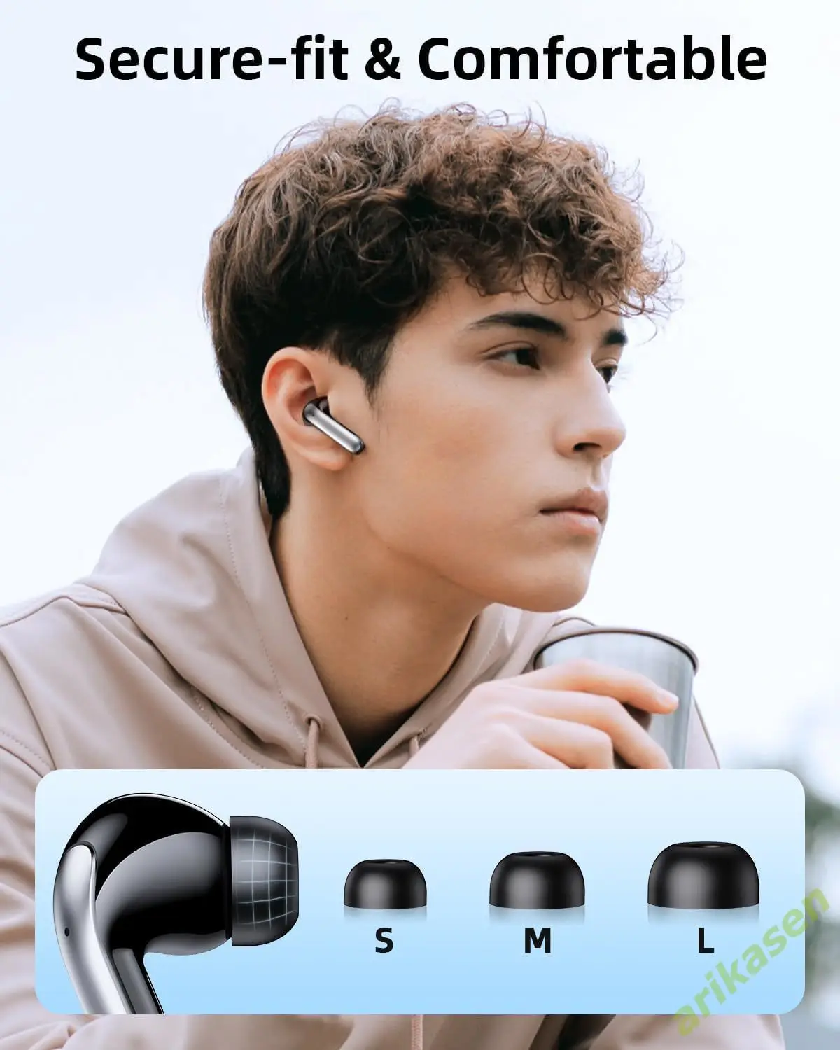 Bluetooth Earphones Active Noice Cancellation Wireless Earbuds Bluetooth 5.3 Headphones TWS with LED Display for Bluetooth Earphones Active Noice Cancellation Wireless Earbuds Bluetooth 5.3 Headphones TWS with LED Display for