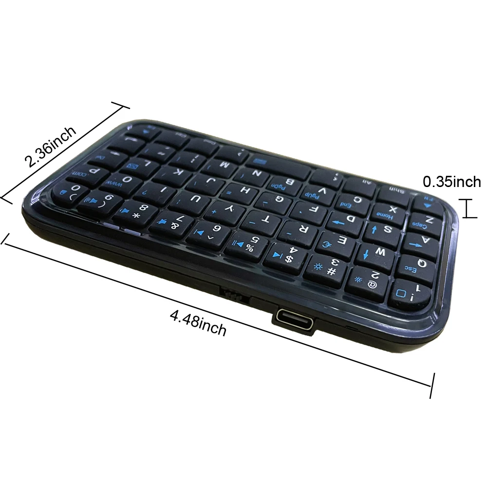 Bluetooth Keyboard Type-C Rechargeable Mini Slim Travel Size Wireless Keypad Portable 49 Key Keyboard for Tablets Bluetooth Keyboard Type-C Rechargeable Mini Slim Travel Size Wireless Keypad Portable 49 Key Keyboard for Tablets