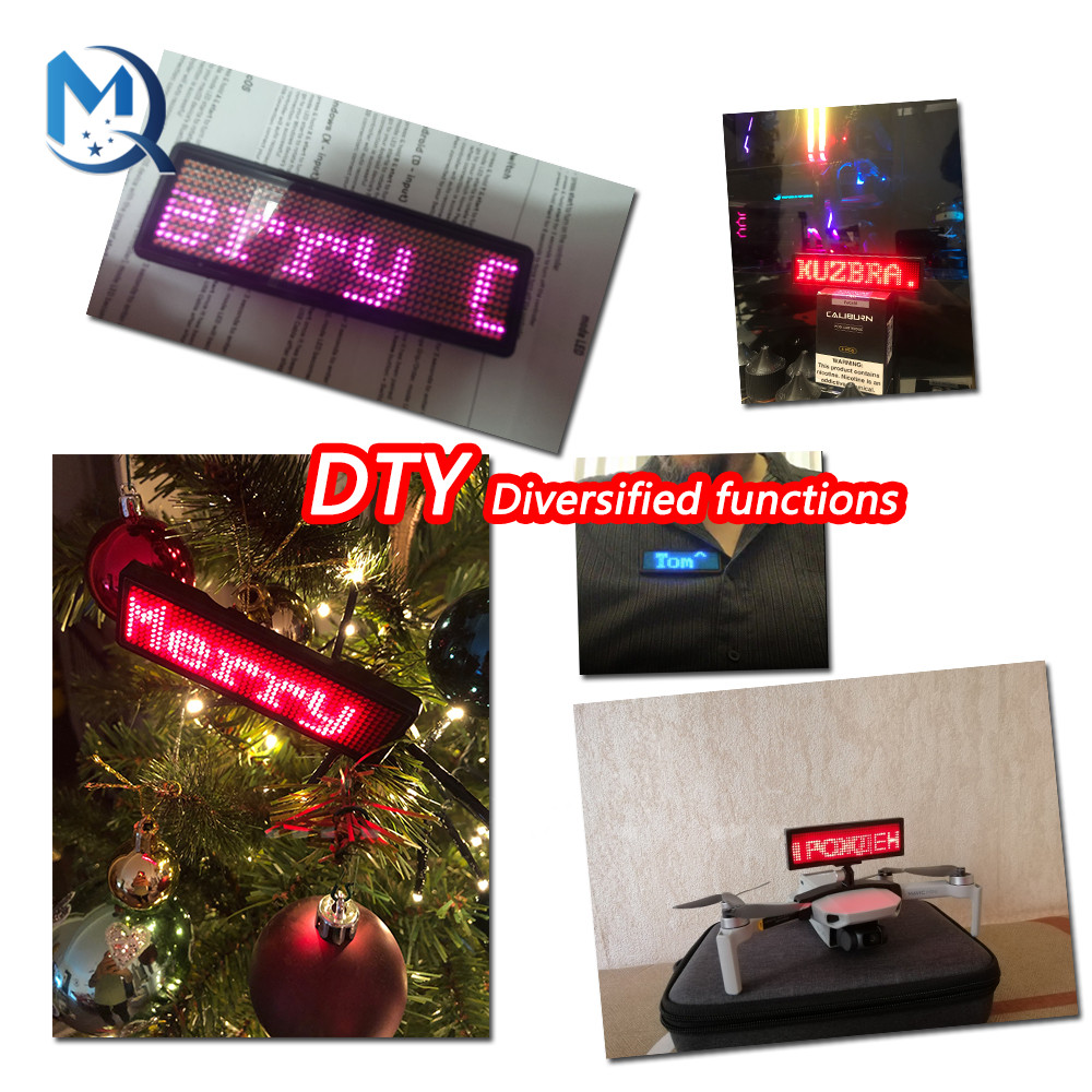 Bluetooth LED Name Badge DIY Programmable Scrolling Message Board Mini LED Display HD Text Digits Pattern Display Bluetooth LED Name Badge DIY Programmable Scrolling Message Board Mini LED Display HD Text Digits Pattern Display