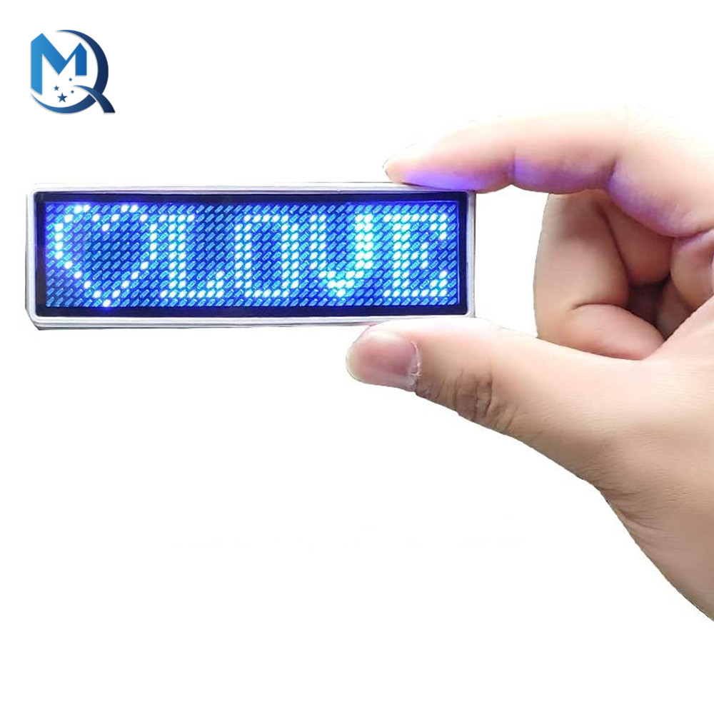 Bluetooth LED Name Badge DIY Programmable Scrolling Message Board Mini LED Display HD Text Digits Pattern Display Bluetooth LED Name Badge DIY Programmable Scrolling Message Board Mini LED Display HD Text Digits Pattern Display
