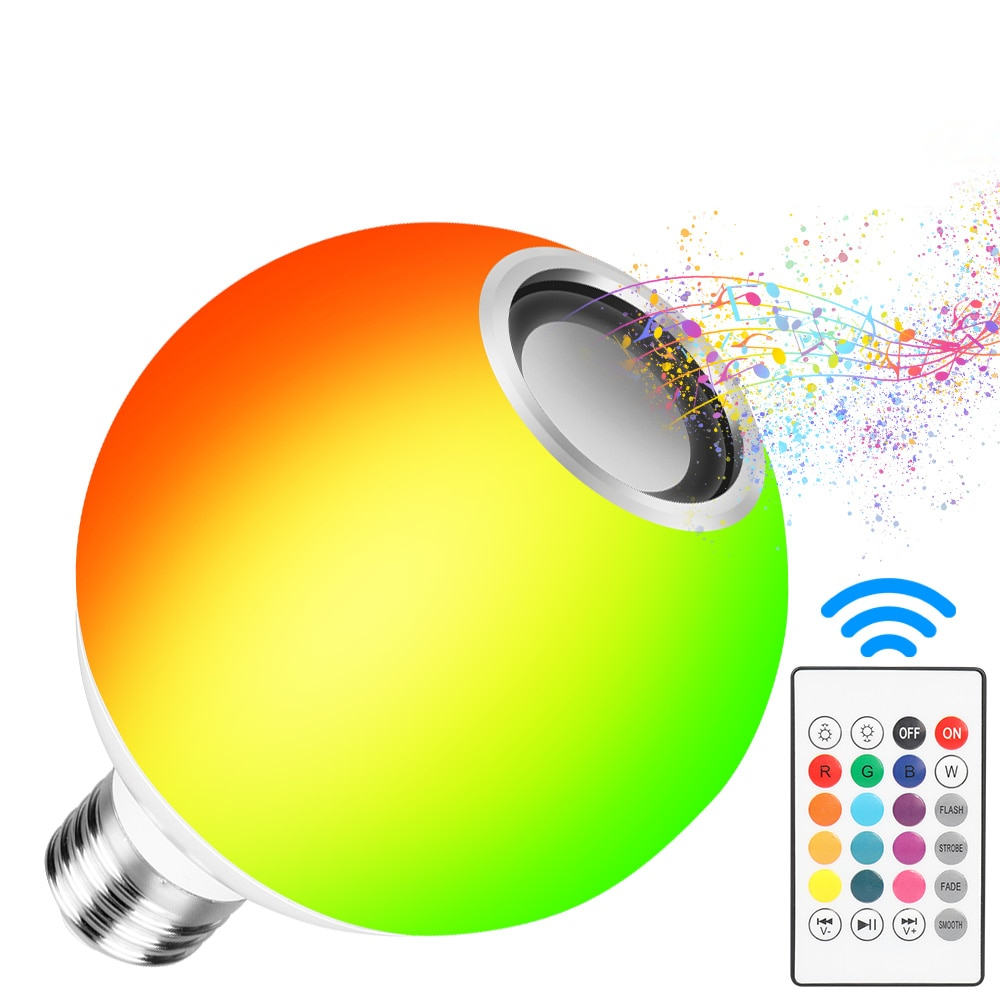 Bluetooth Light Bulb Speaker with Controller Bluetooth Light Bulb Speaker with Controller