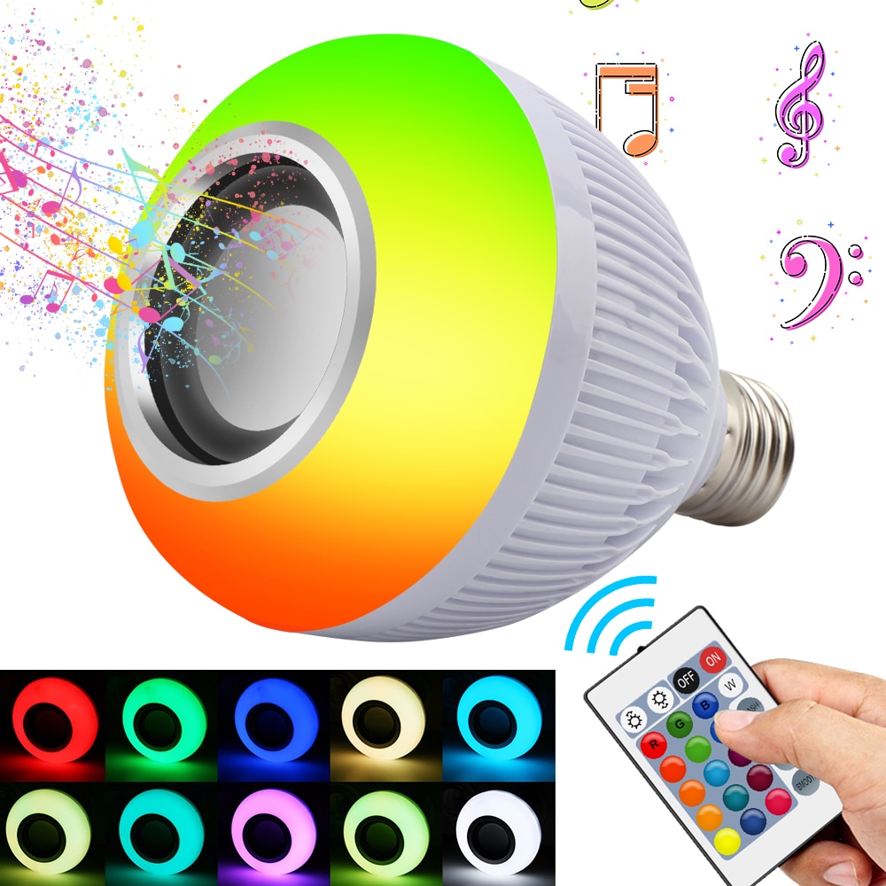 Bluetooth Light Bulb Speaker with Controller Bluetooth Light Bulb Speaker with Controller