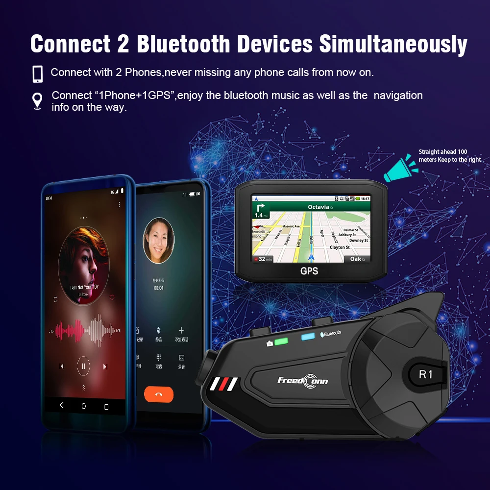 Bluetooth Motorcycle Intercom Helmet Headset Wifi APP Speaker Headphone Motorbike Interphone Motor Dash Cam Dvr Bluetooth Motorcycle Intercom Helmet Headset Wifi APP Speaker Headphone Motorbike Interphone Motor Dash Cam Dvr