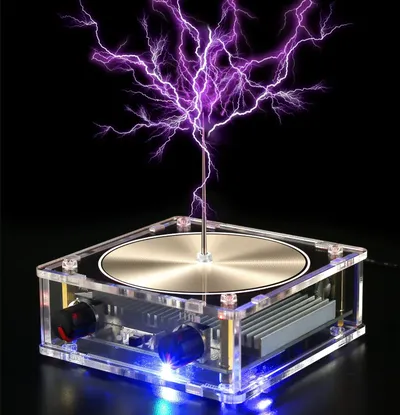 Bluetooth Music Tesla Coil Arc Plasma Loudspeaker Wireless Transmission Experiment Desktop Toy Model SSTC SS02