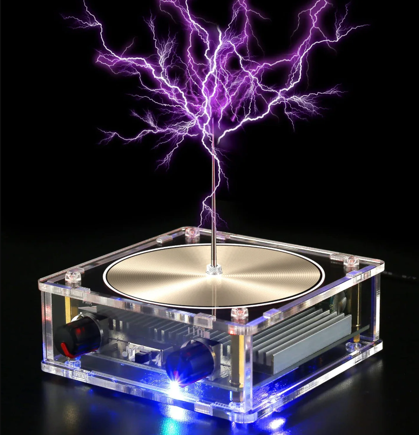 Bluetooth Music Tesla Coil Arc Plasma Loudspeaker Wireless Transmission Experiment Desktop Toy Model SSTC SS02 Bluetooth Music Tesla Coil Arc Plasma Loudspeaker Wireless Transmission Experiment Desktop Toy Model SSTC SS02