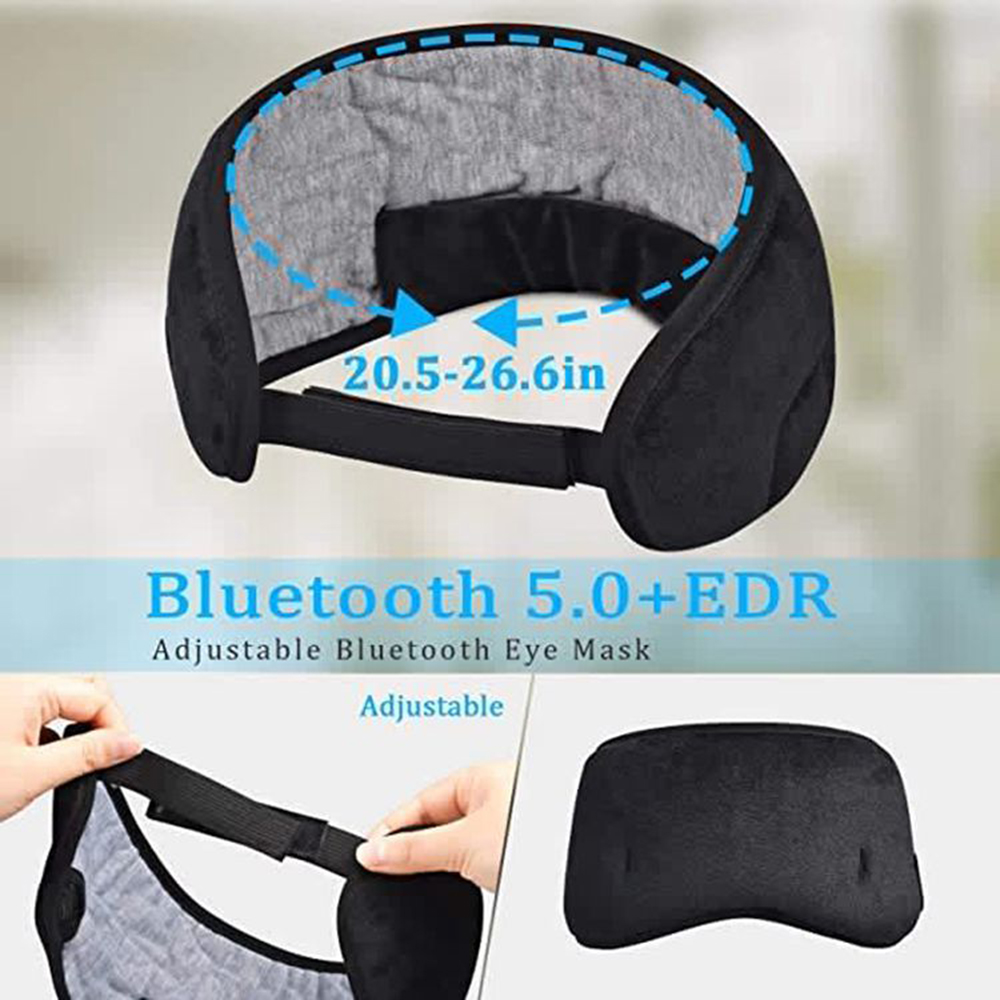 Bluetooth Sleeping Headphones Eye Mask Sleep Headphones Bluetooth Headband Soft Elastic Comfortable Wireless Music Bluetooth Sleeping Headphones Eye Mask Sleep Headphones Bluetooth Headband Soft Elastic Comfortable Wireless Music