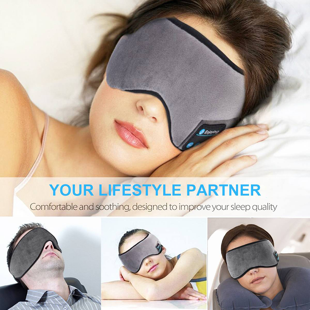 Bluetooth Sleeping Headphones Eye Mask Sleep Headphones Bluetooth Headband Soft Elastic Comfortable Wireless Music Bluetooth Sleeping Headphones Eye Mask Sleep Headphones Bluetooth Headband Soft Elastic Comfortable Wireless Music