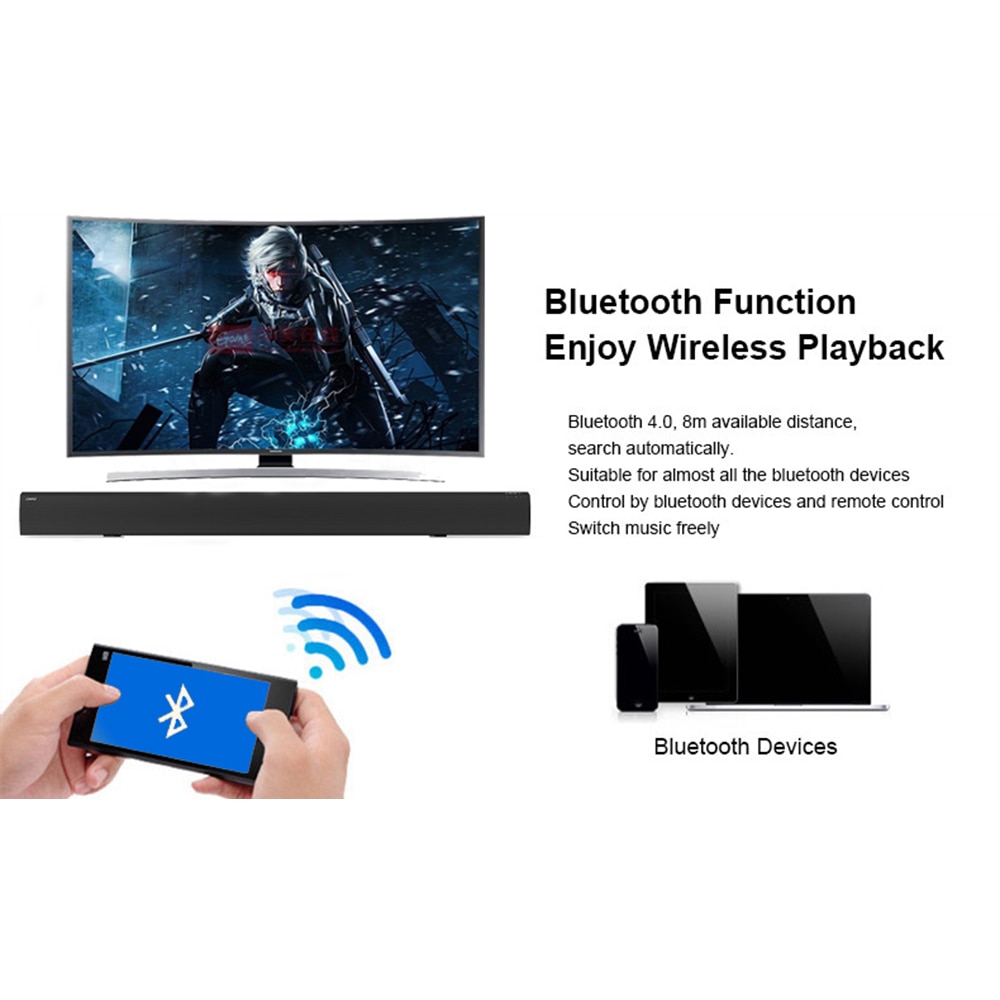 Bluetooth Soundbar For TV Wireless Speaker Bluetooth Soundbar For TV Wireless Speaker