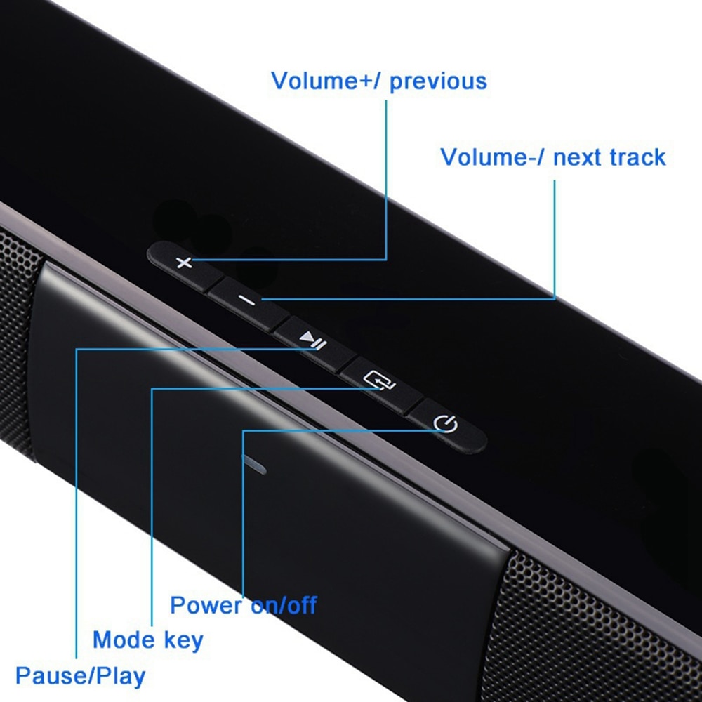 Bluetooth Soundbar For TV Wireless Speaker Bluetooth Soundbar For TV Wireless Speaker