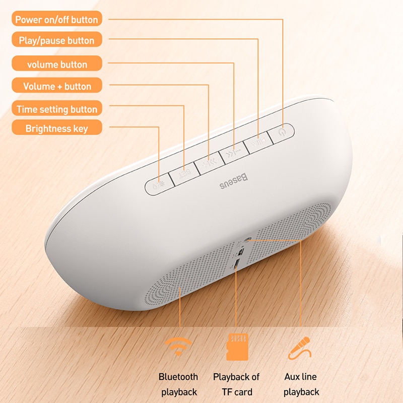 Bluetooth Speaker With Clock Wireless Speaker Bluetooth Speaker With Clock Wireless Speaker