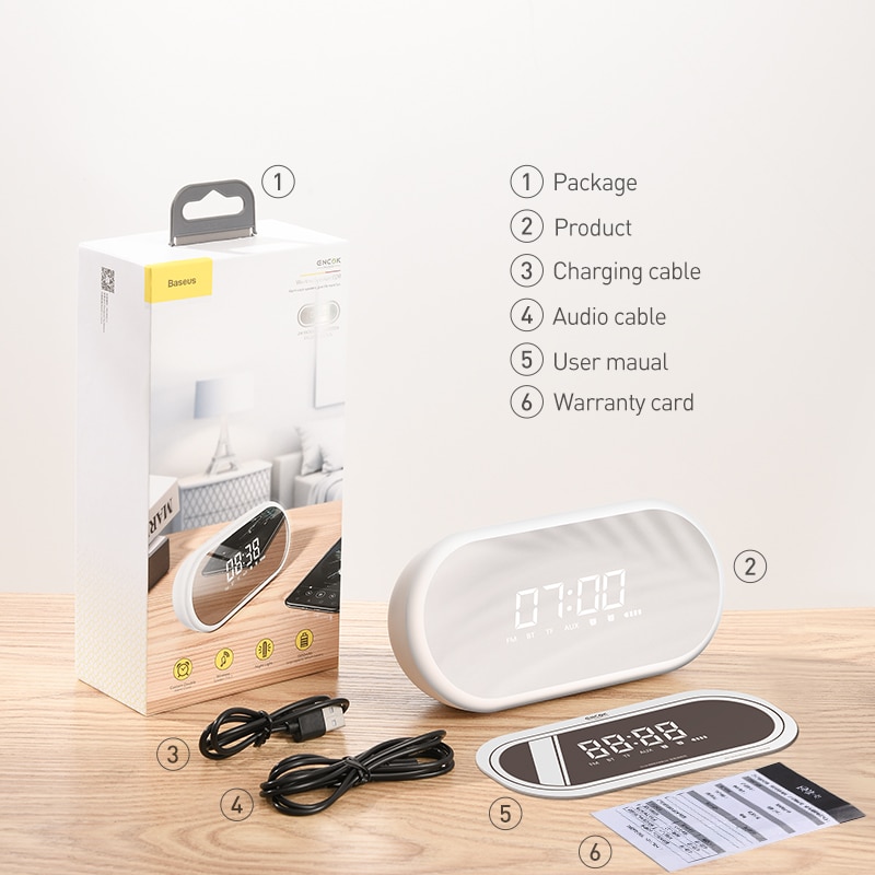 Bluetooth Speaker With Clock Wireless Speaker Bluetooth Speaker With Clock Wireless Speaker