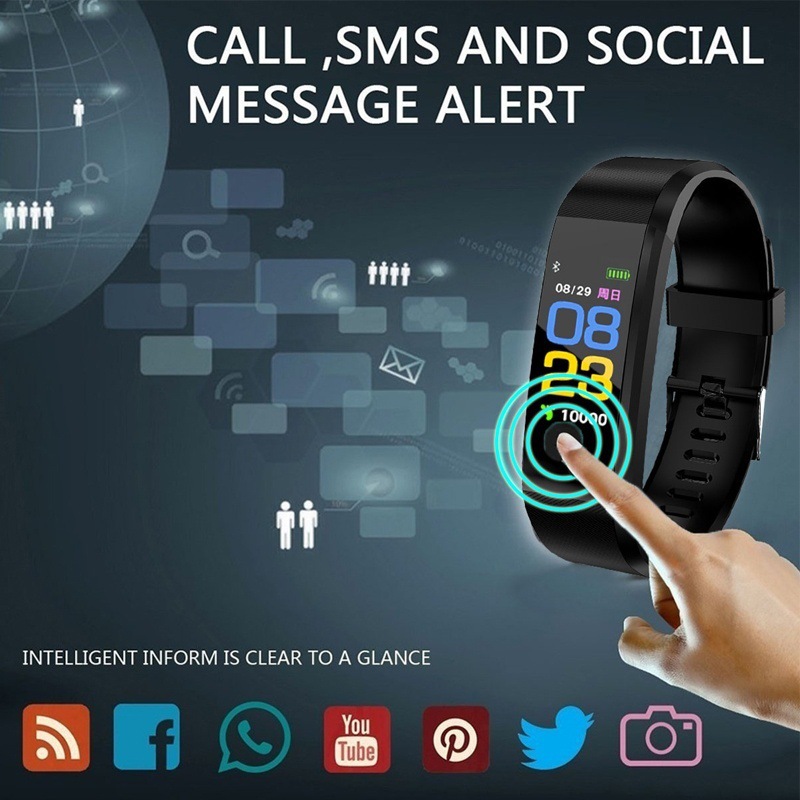 Bluetooth Sports Smart Bracelet Waterproof Heart Rate Blood Oxygen Adult Blood Pressure Electronic Bracelet Monitoring Bluetooth Sports Smart Bracelet Waterproof Heart Rate Blood Oxygen Adult Blood Pressure Electronic Bracelet Monitoring