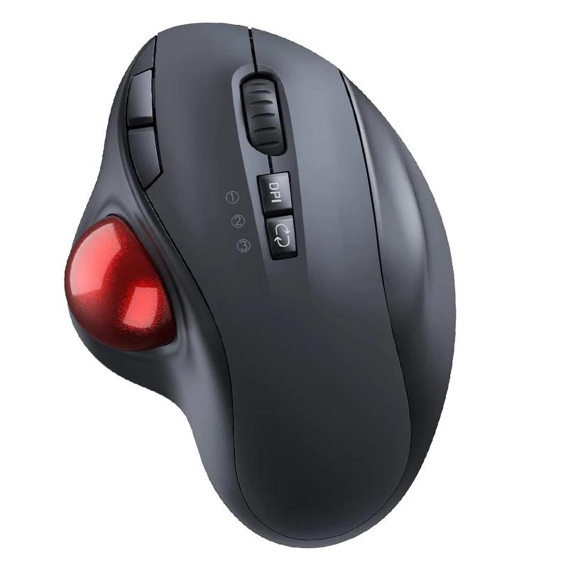 Bluetooth Trackball Mouse Rechargeable Gaming Mouse for Mac Windows Creative Professional CAD Drawing Game Mice Bluetooth Trackball Mouse Rechargeable Gaming Mouse for Mac Windows Creative Professional CAD Drawing Game Mice