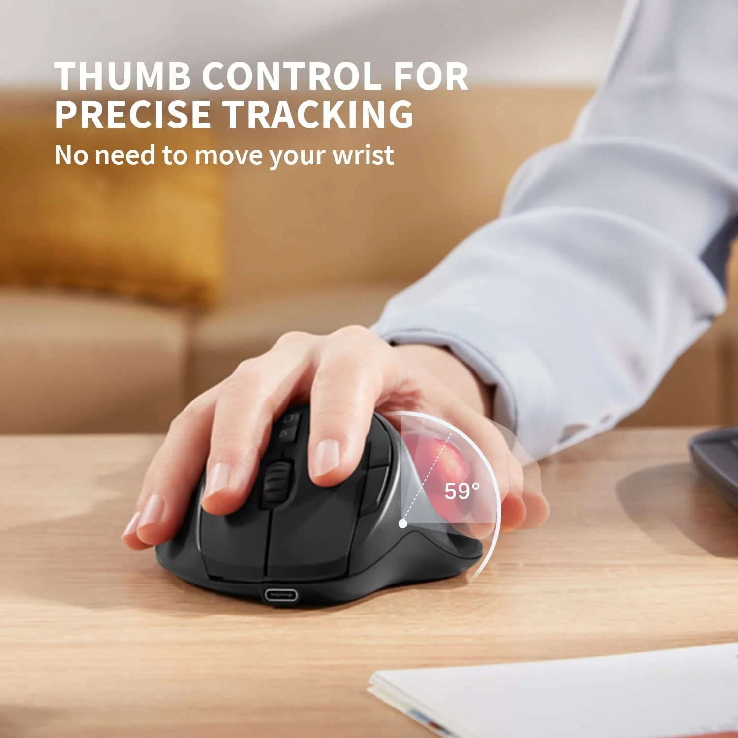 Bluetooth Trackball Mouse Rechargeable Gaming Mouse for Mac Windows Creative Professional CAD Drawing Game Mice Bluetooth Trackball Mouse Rechargeable Gaming Mouse for Mac Windows Creative Professional CAD Drawing Game Mice