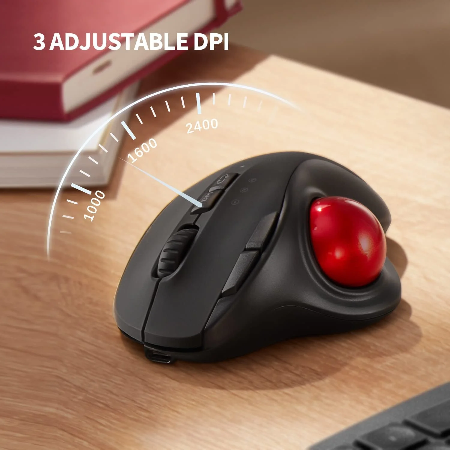 Bluetooth Trackball Mouse Rechargeable Gaming Mouse for Mac Windows Creative Professional CAD Drawing Game Mice Bluetooth Trackball Mouse Rechargeable Gaming Mouse for Mac Windows Creative Professional CAD Drawing Game Mice