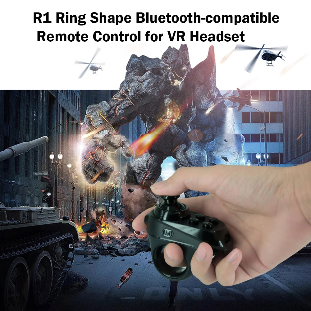 Bluetooth VR Remote Controller Ring Shape for iOS Android Phone VR Headset Bluetooth VR Remote Controller Ring Shape for iOS Android Phone VR Headset