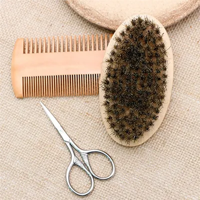 Boar Bristle Brush 3PC Set for Men Boar Bristle Brush 3PC Set for Men