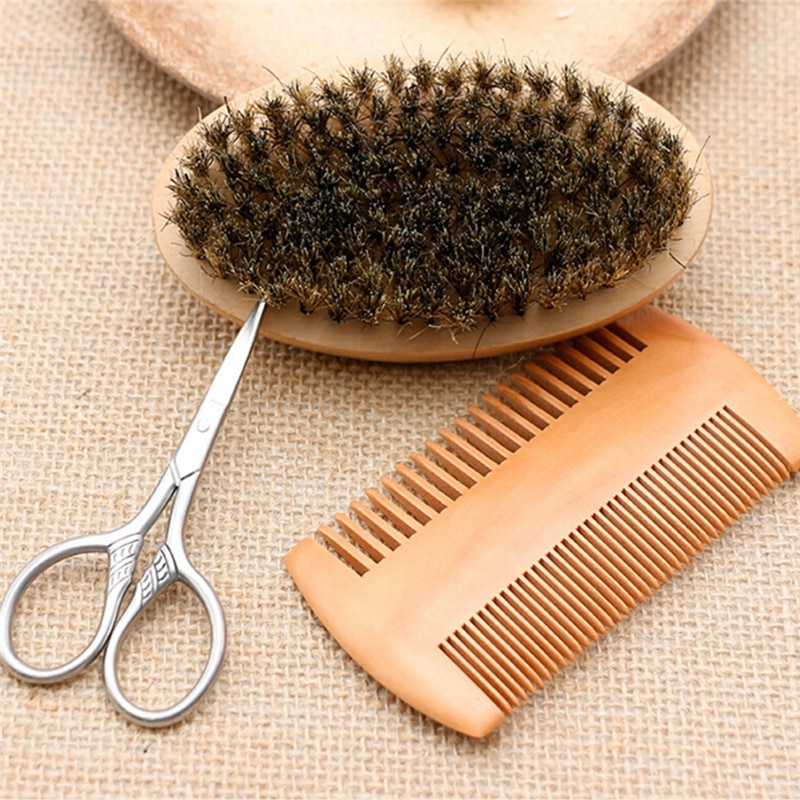 Boar Bristle Brush 3PC Set for Men Boar Bristle Brush 3PC Set for Men