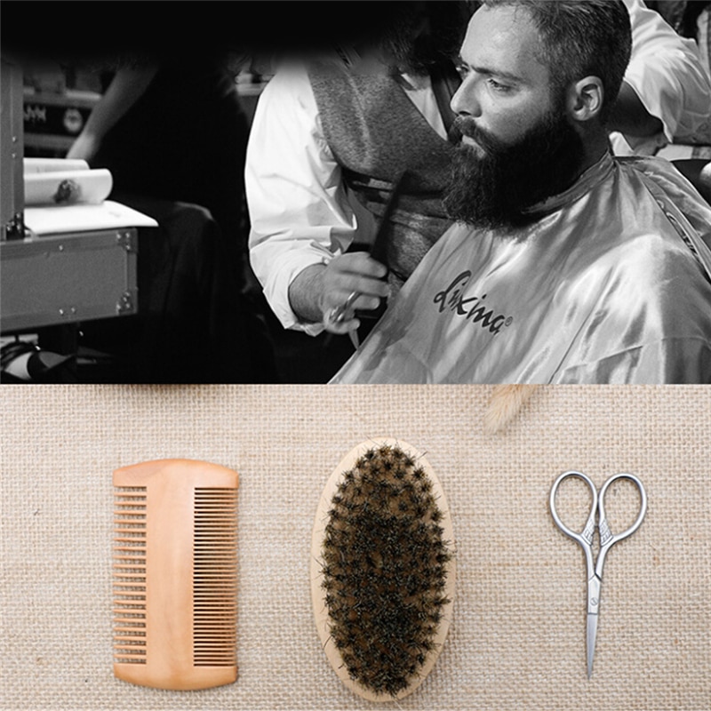 Boar Bristle Brush 3PC Set for Men Boar Bristle Brush 3PC Set for Men