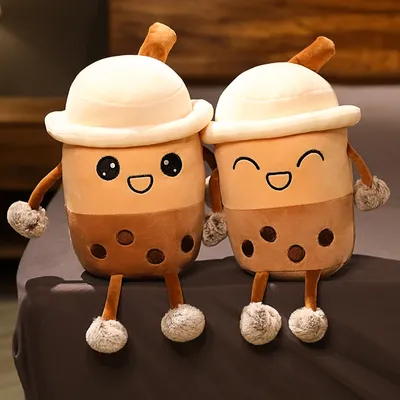 Boba Plush Toy Stuffed Bubble Tea Cup Boba Plush Toy Stuffed Bubble Tea Cup