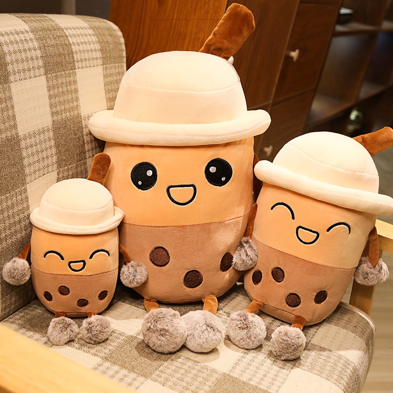 Boba Plush Toy Stuffed Bubble Tea Cup Boba Plush Toy Stuffed Bubble Tea Cup