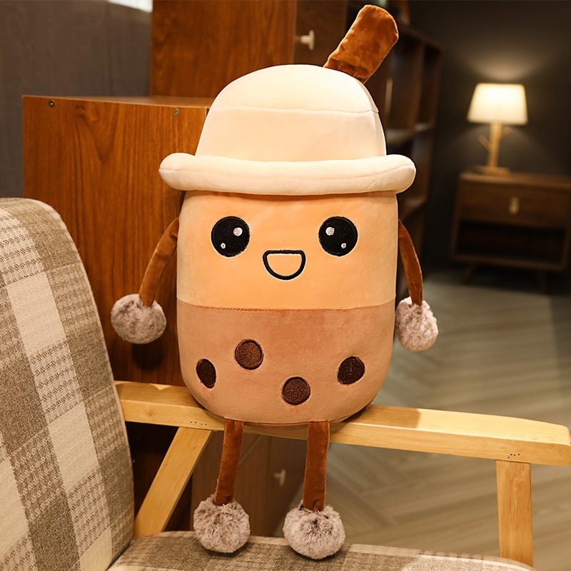 Boba Plush Toy Stuffed Bubble Tea Cup Boba Plush Toy Stuffed Bubble Tea Cup