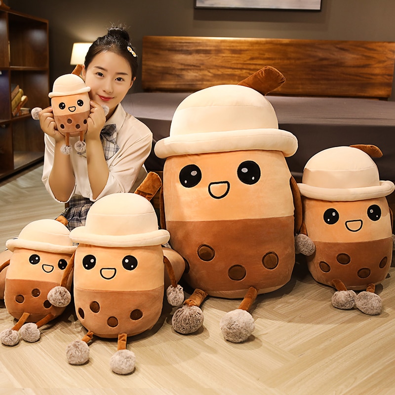 Boba Plush Toy Stuffed Bubble Tea Cup Boba Plush Toy Stuffed Bubble Tea Cup