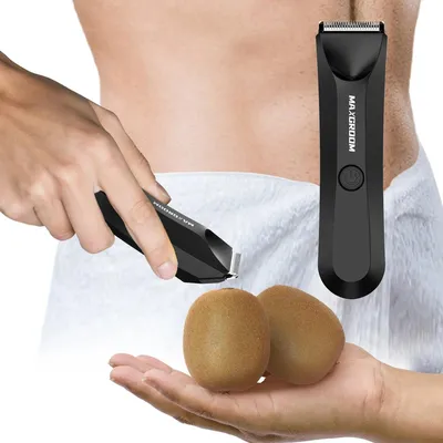 Body Hair Trimmer Shaver for Men Ball Trimmer for Groin Pubic Replaceable Ceramic Blade Electric Razor Waterproof