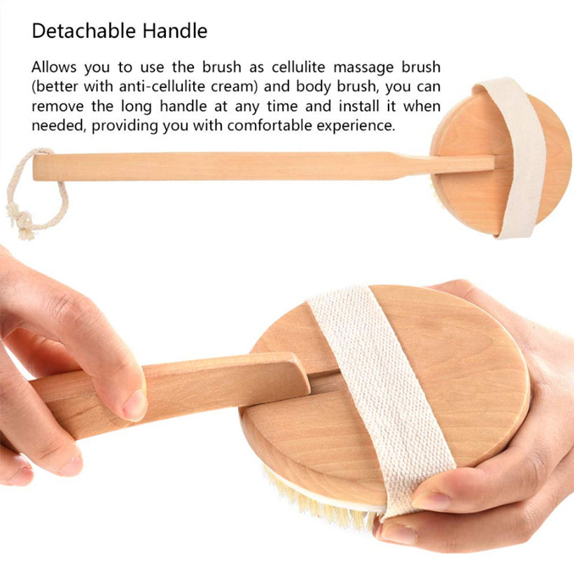 Body Scrub Brushes Natural Bristle Brushes