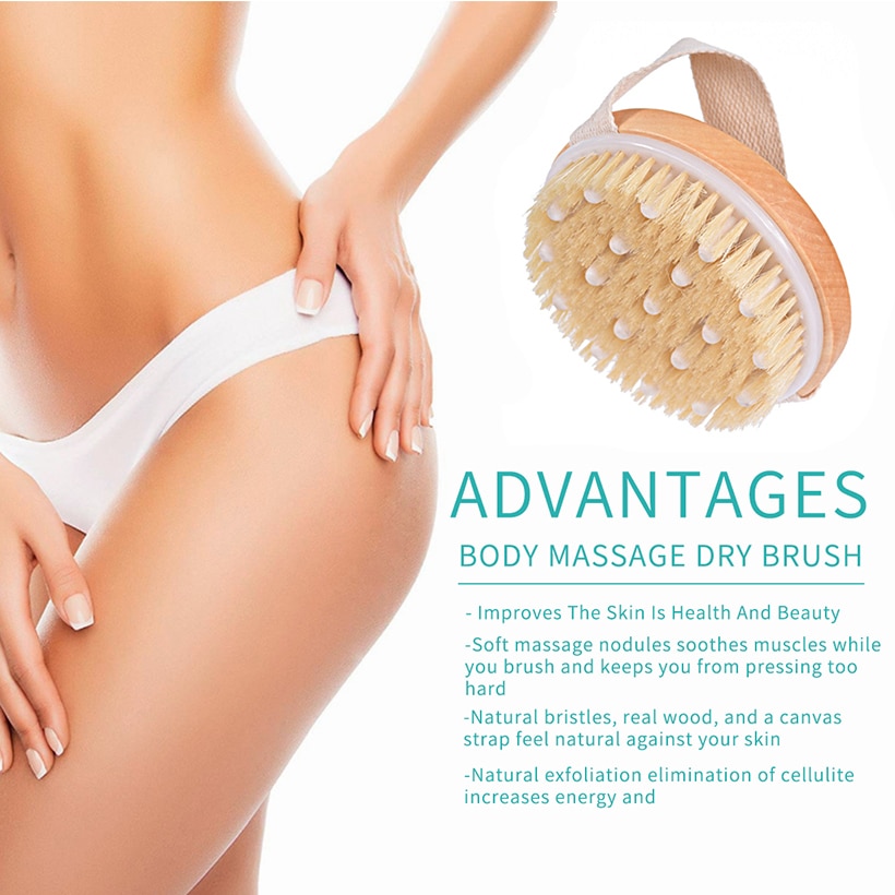 Body Scrub Brushes Natural Bristle Brushes