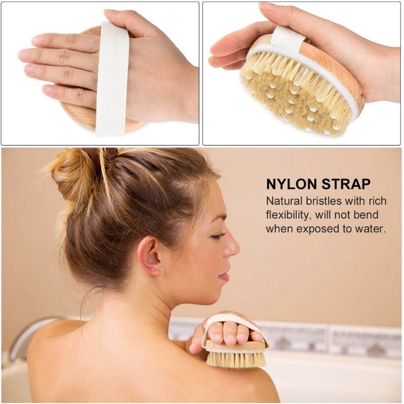 Body Scrub Brushes Natural Bristle Brushes