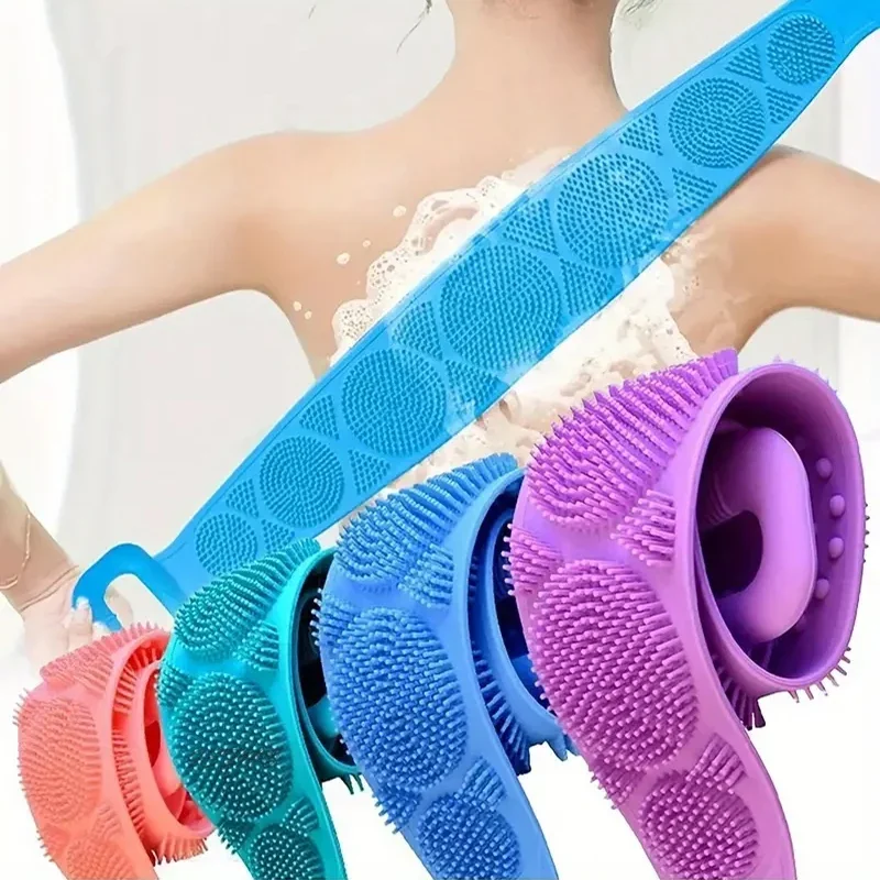 Body Silicone Brush Scrub Body Exfoliating Sponge Brush Bathroom Shower Back Brush Bath Scrub Clean Tool Stain Removal Body Silicone Brush Scrub Body Exfoliating Sponge Brush Bathroom Shower Back Brush Bath Scrub Clean Tool Stain Removal