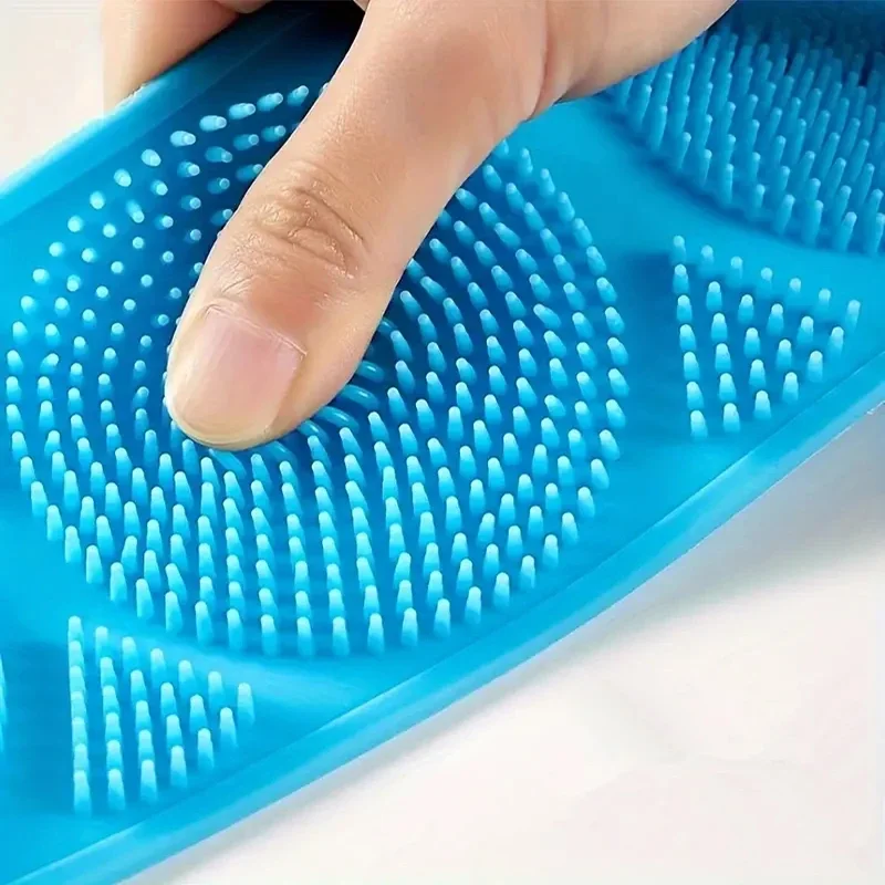 Body Silicone Brush Scrub Body Exfoliating Sponge Brush Bathroom Shower Back Brush Bath Scrub Clean Tool Stain Removal Body Silicone Brush Scrub Body Exfoliating Sponge Brush Bathroom Shower Back Brush Bath Scrub Clean Tool Stain Removal