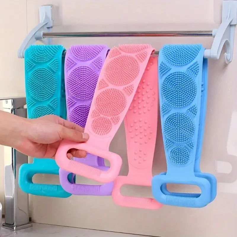 Body Silicone Brush Scrub Body Exfoliating Sponge Brush Bathroom Shower Back Brush Bath Scrub Clean Tool Stain Removal Body Silicone Brush Scrub Body Exfoliating Sponge Brush Bathroom Shower Back Brush Bath Scrub Clean Tool Stain Removal