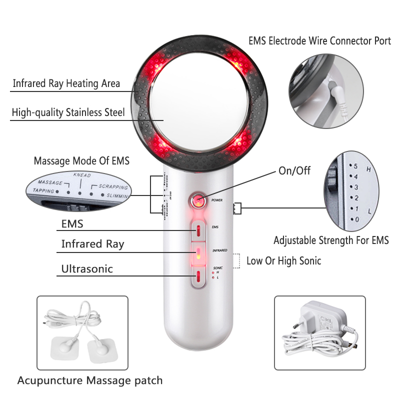 Body Slimming Handheld Massager Ultrasound Device Body Slimming Handheld Massager Ultrasound Device