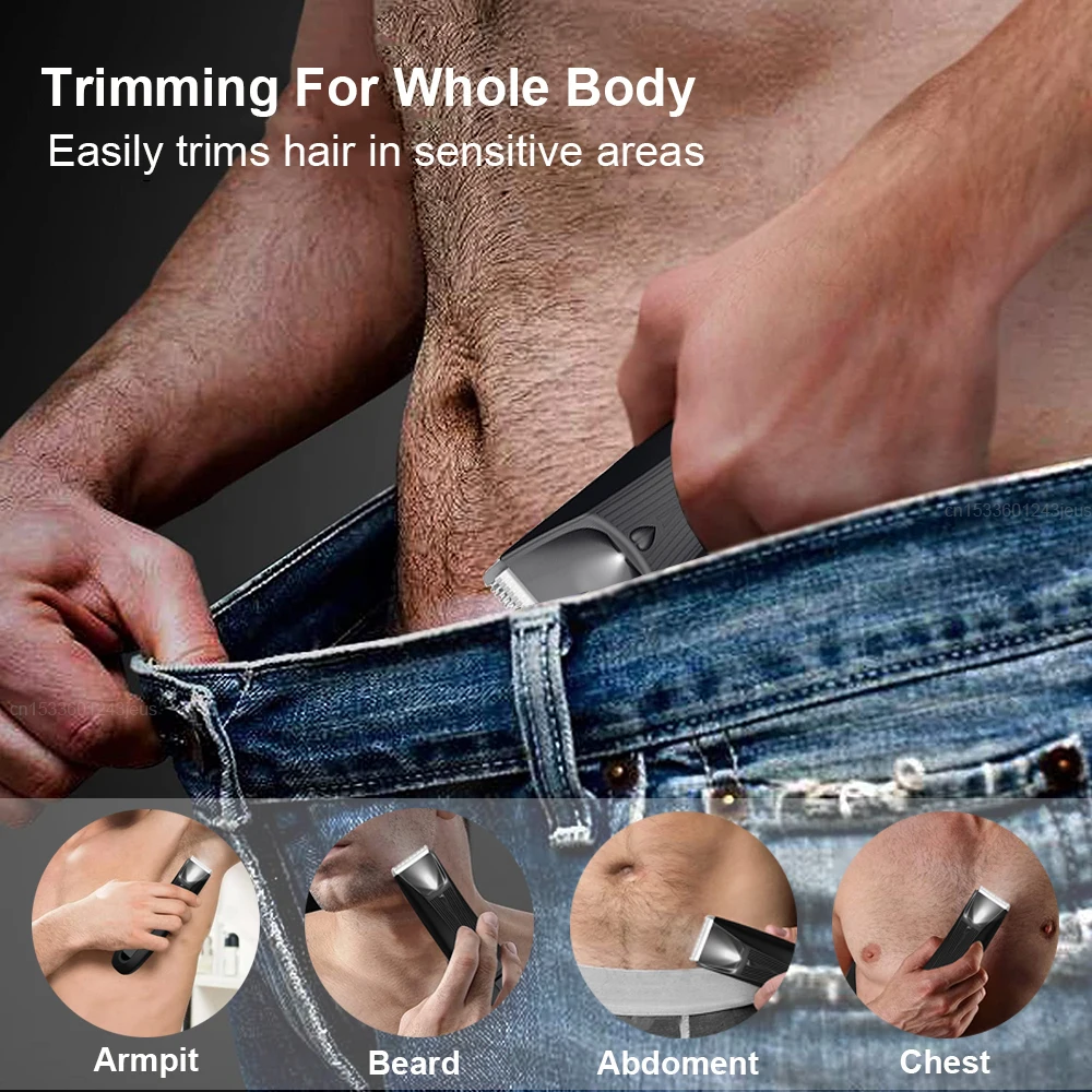 Body Trimmer For Men Painless Epilator Rechargeable Shaver For Sensitive Areas Bikini IPX7 Electirc Epilator Body Hair Body Trimmer For Men Painless Epilator Rechargeable Shaver For Sensitive Areas Bikini IPX7 Electirc Epilator Body Hair