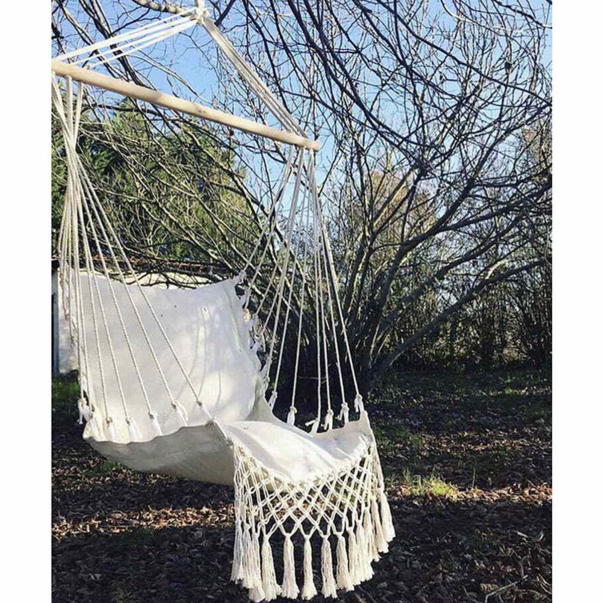 Bohemian Rope Hammock Chair with Stick Bohemian Rope Hammock Chair with Stick