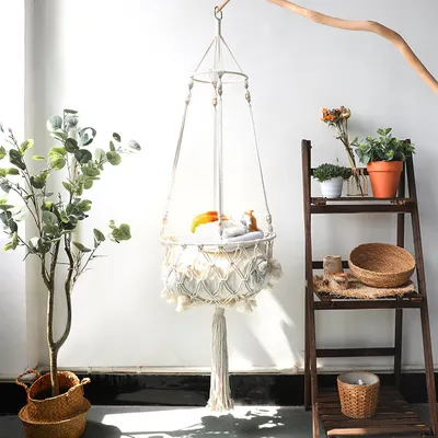Bohemian Style Cat Hammock Macrame
